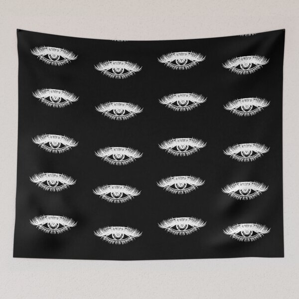 Item preview, third eye beauty black and white drawing illustration  designed and sold by Fashionmonger.