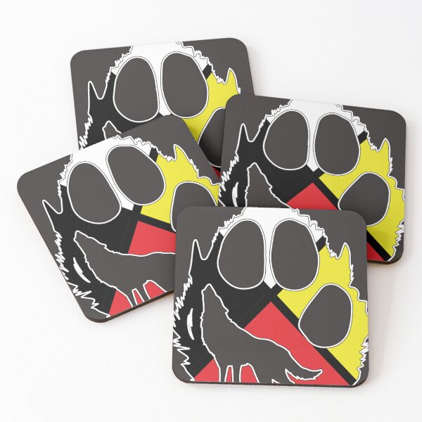 Item preview, Native Ameican wolf - Medicine wheel  Sticker designed and sold by PaulineLagerst.