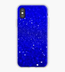 Heller blauer Glitter iPhone-Hülle & Cover