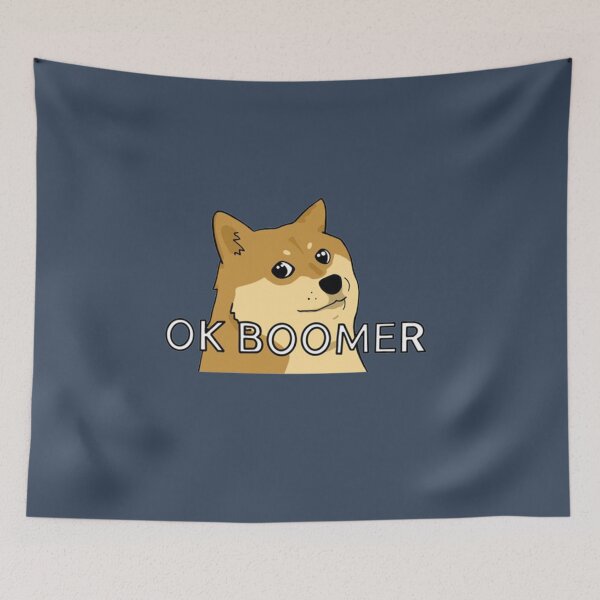 Item preview, OK BOOMER meme del dogo designed and sold by Rachel88c.