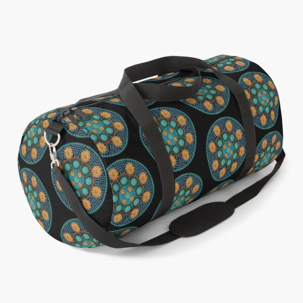 Item preview, Dotted Pinwheel Mandala Blue and Orange designed and sold by Cedarrue.
