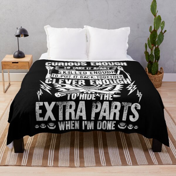 Item preview, Curious Skilled And Clever  Funny Car Auto Truck Mechanic designed and sold by NancyxEasSHOP.