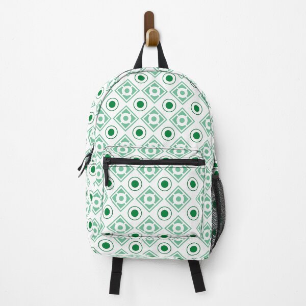 Item preview, Retro Circle and Squares Green White Pattern designed and sold by createdbycam.