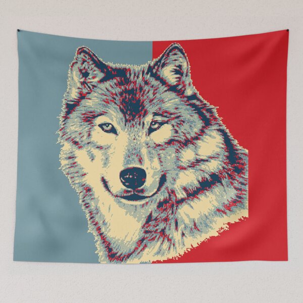Item preview, Leader of the Pack:Wolf Vintage Hope Poster Style- Wolf/ Wolves designed and sold by MAEffects.