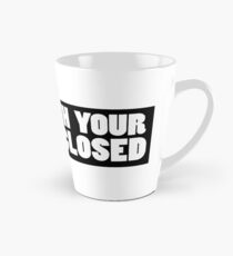 Rude stuff: Chew with your mouth shut! Tall Mug