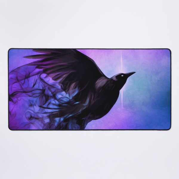 Raven Spirit Animal Framed Pastel Fantasy Flying Bird Giclée Metal Wall Art popular Print in Black, Blue & Purple in 8 Sizes - Susan Maxwell Schmidt