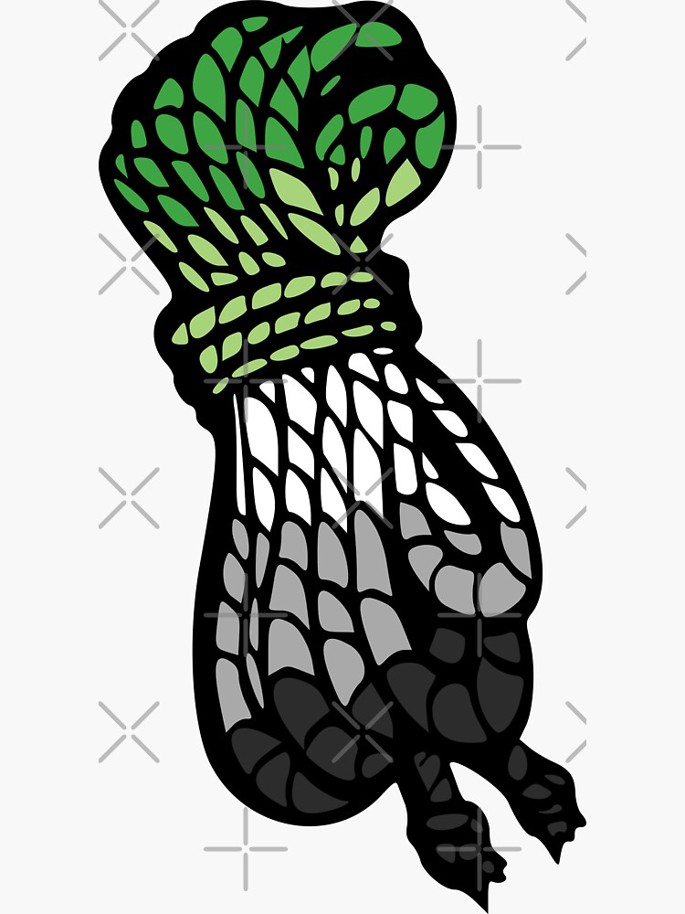Aromantic Shibari Rope Bundle&quot; Sticker for Sale by hey-howl 