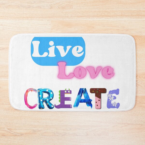 Item preview, Live. Love. Create. designed and sold by CriticalC404.