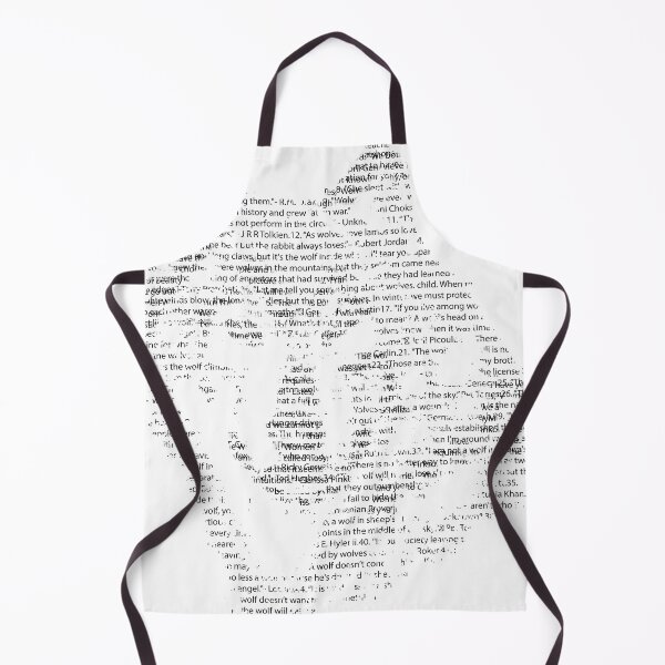 Item preview, Leader Of the Pack Wolf Head Text Portrait Black- Wolf head text designed and sold by MAEffects.