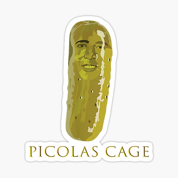 "Picolas Cage Funny" Sticker for Sale by Chuaemie2 Redbubble