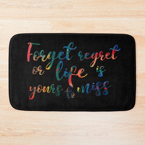 Item preview, Forget Regret designed and sold by Theatre Thoughts.