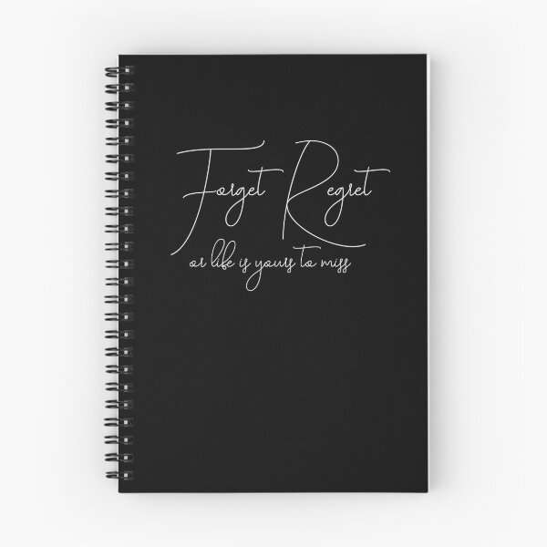 Item preview, Forget Regret designed and sold by Theatre Thoughts.