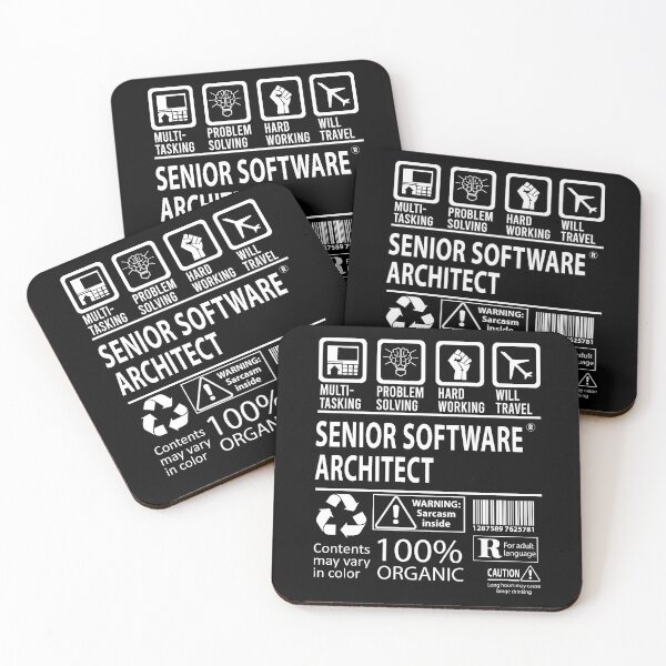 Item preview, Senior Software Architect T Shirt - MultiTasking Certified Job Gift Item Tee designed and sold by andahanson.