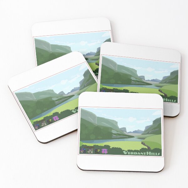 Item preview, Verdant Hills Location Poster designed and sold by Artistinwaiting.