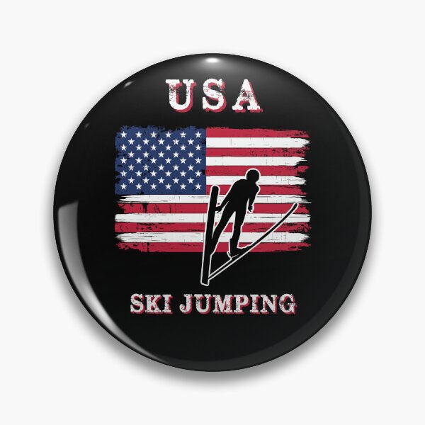 Item preview, Ski jumping American USA Flag designed and sold by R&BApparel.