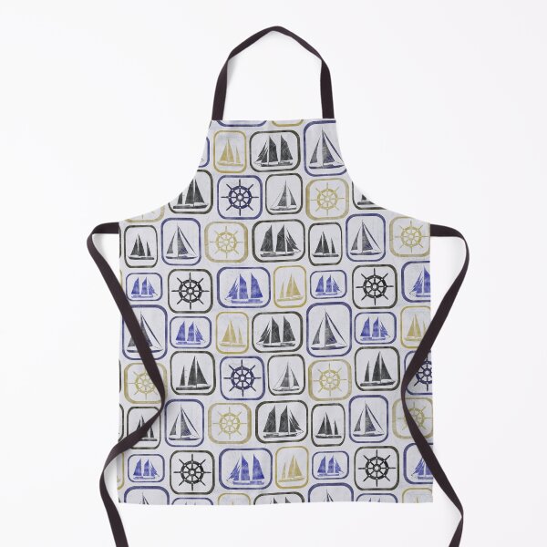 Item preview, Sailing adventure in ink block print designed and sold by anzelas.