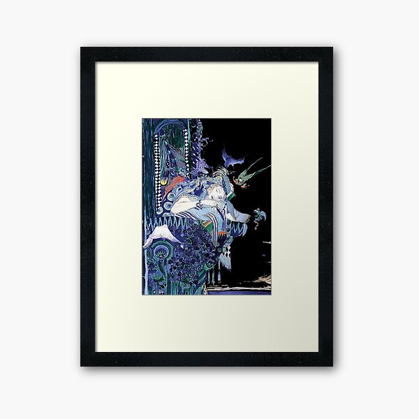 Yoshitaka Amano - Blue Fantasy Framed Art Print