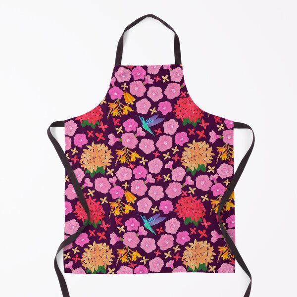 Item preview, floral garden and blue humming bird designed and sold by hartami.
