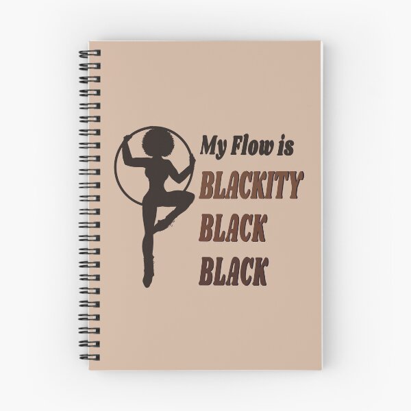 Item preview, Blackity Black Flow | Black Afro African American Hula Hooper Brown Bkgrnd designed and sold by KreativeLaedy.