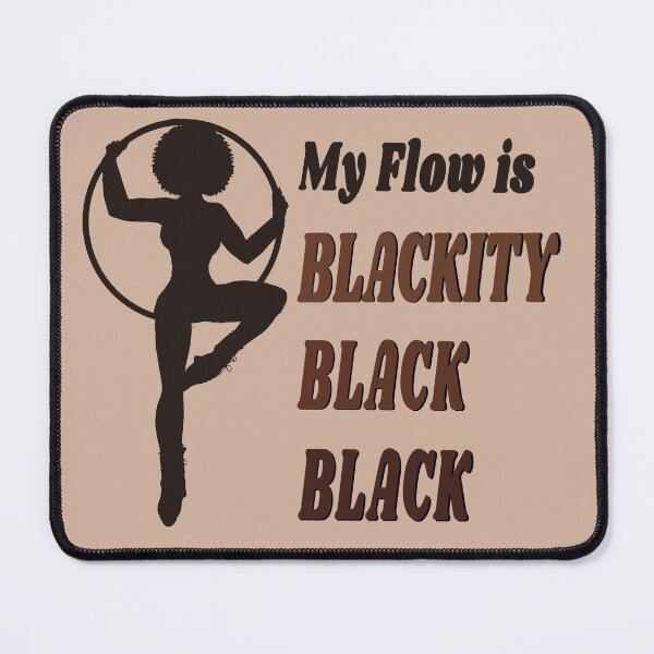 Item preview, Blackity Black Flow | Black Afro African American Hula Hooper Brown Bkgrnd designed and sold by KreativeLaedy.