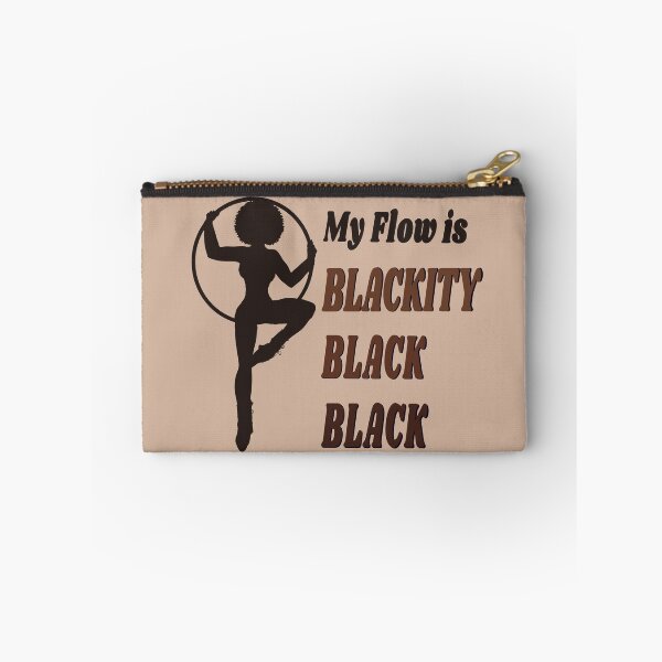 Item preview, Blackity Black Flow | Black Afro African American Hula Hooper Brown Bkgrnd designed and sold by KreativeLaedy.