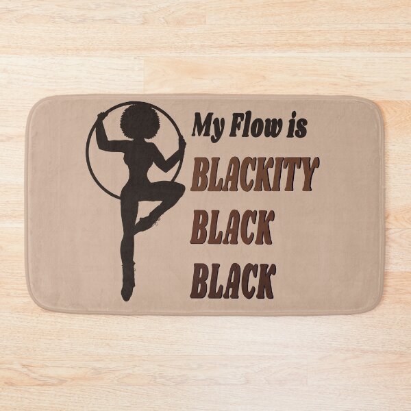 Item preview, Blackity Black Flow | Black Afro African American Hula Hooper Brown Bkgrnd designed and sold by KreativeLaedy.