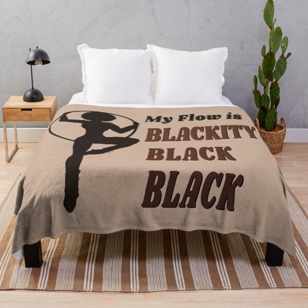 Item preview, Blackity Black Flow | Black Afro African American Hula Hooper Brown Bkgrnd designed and sold by KreativeLaedy.