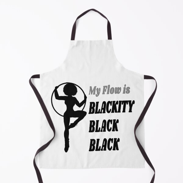 Item preview, Blackity Black Flow | Black Afro African American Hula Hooper - B&W designed and sold by KreativeLaedy.