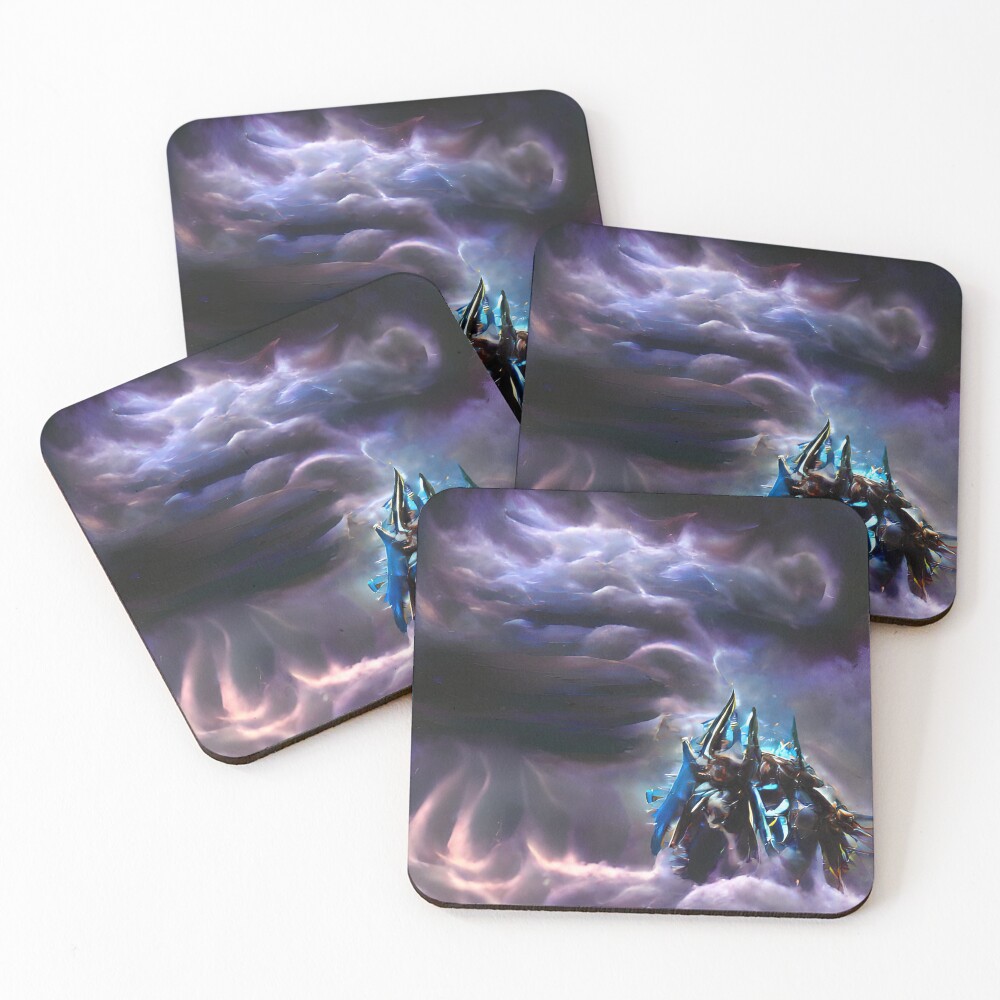 Item preview, Coasters (Set of 4) designed and sold by EtherealLabAI.