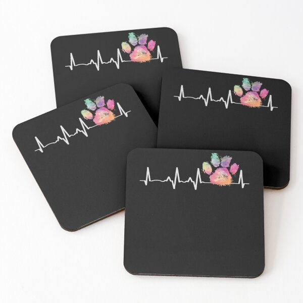 Item preview, Cute Veterinarian Gift Rainbow Paw Print Heartbeat Vet Tech designed and sold by NancyxEasSHOP.