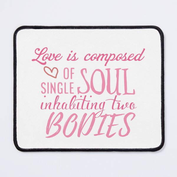 Item preview, Love is composed of a single soul inhabiting two bodies designed and sold by ranafakhar.