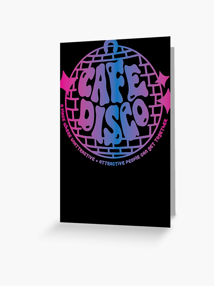 Cafe Disco Sticker for Sale by mlaudym