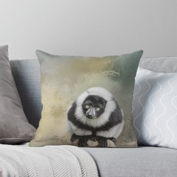 Item preview, Black and White Ruffed Lemur Two designed and sold by Elisabeth Lucas.