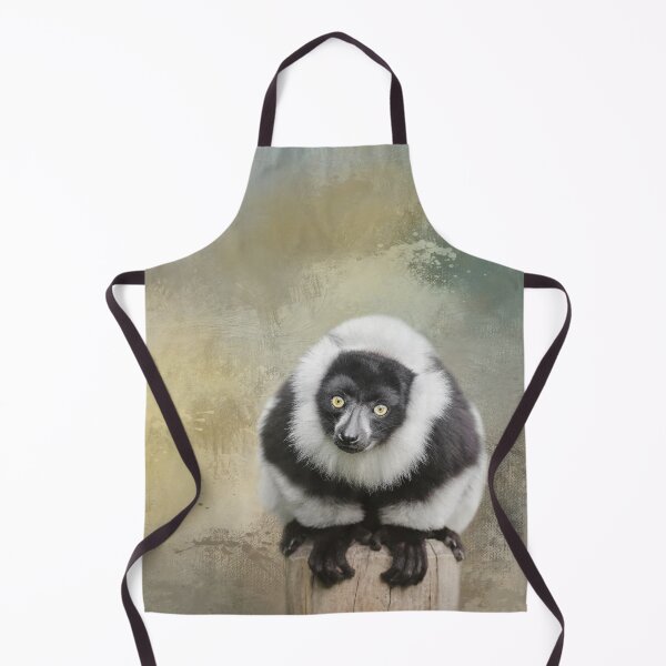 Item preview, Black and White Ruffed Lemur Two designed and sold by Elisabeth Lucas.