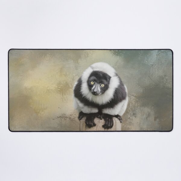 Item preview, Black and White Ruffed Lemur Two designed and sold by Elisabeth Lucas.