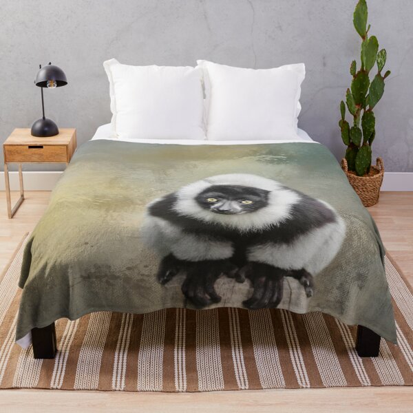 Item preview, Black and White Ruffed Lemur Two designed and sold by Elisabeth Lucas.