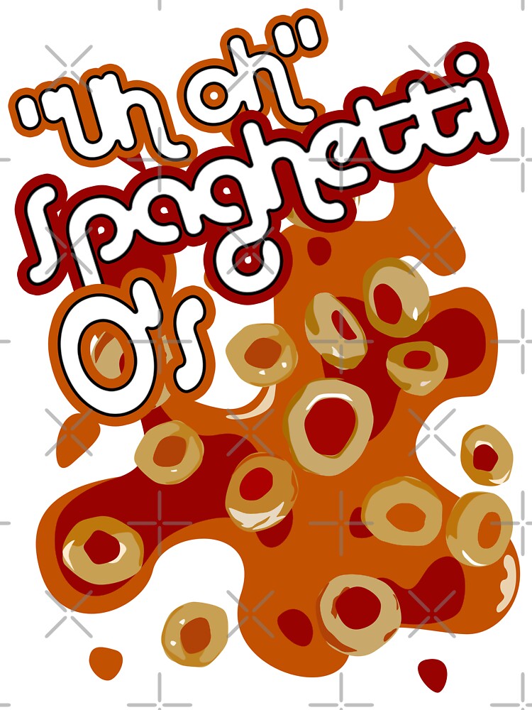 Artwork view, "Uh oh" Spaghetti O's designed and sold by siege103