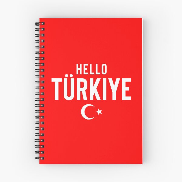 Item preview, Hello Türkiye t-shirt and more - Turkiye new original name awareness designed and sold by AHLANclothing.