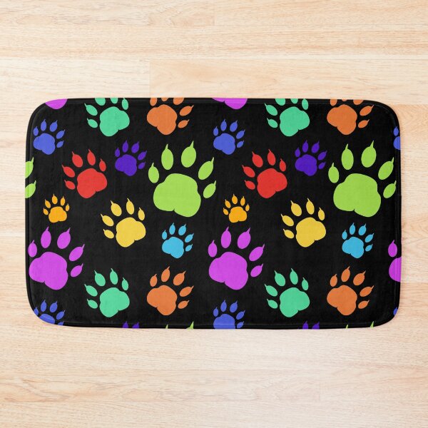 Item preview, Bear Pawprint Pattern (Rainbow) designed and sold by murkyswamp.