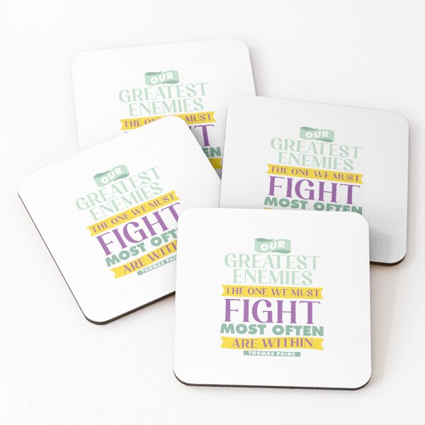 Item preview, Greatest Enemies are Within Quote designed and sold by garmentoffaith.