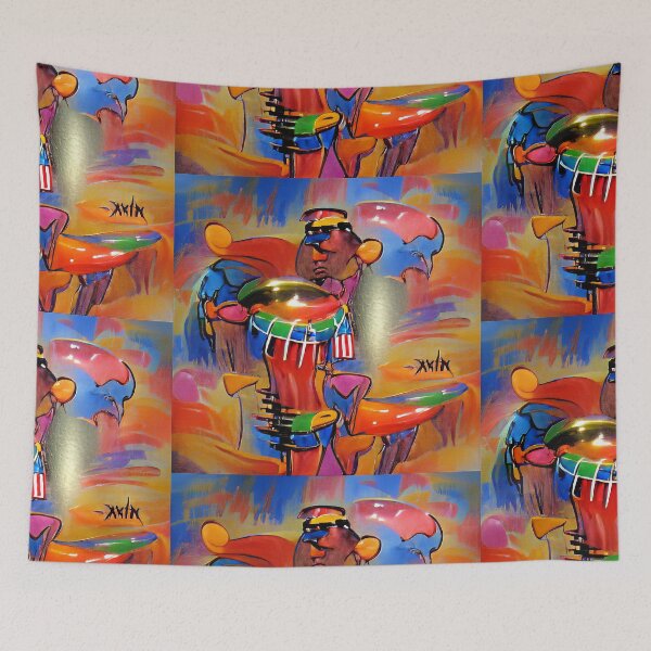 Item preview, African Percussion ~ Colorful Positive Vibes designed and sold by cottonklub.