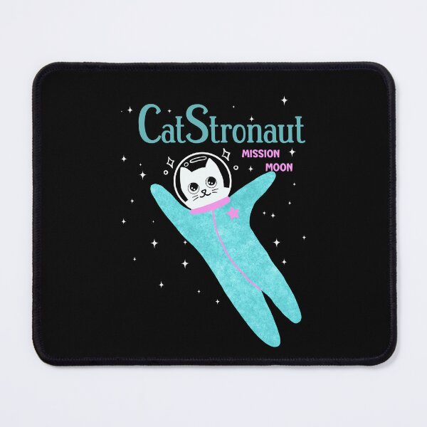 Item preview, Catstronaut mission moon - funny space cat designed and sold by Tanuja Sharma.