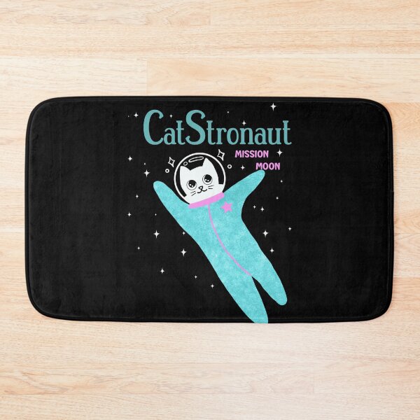 Item preview, Catstronaut mission moon - funny space cat  designed and sold by Tanuja  Sharma.