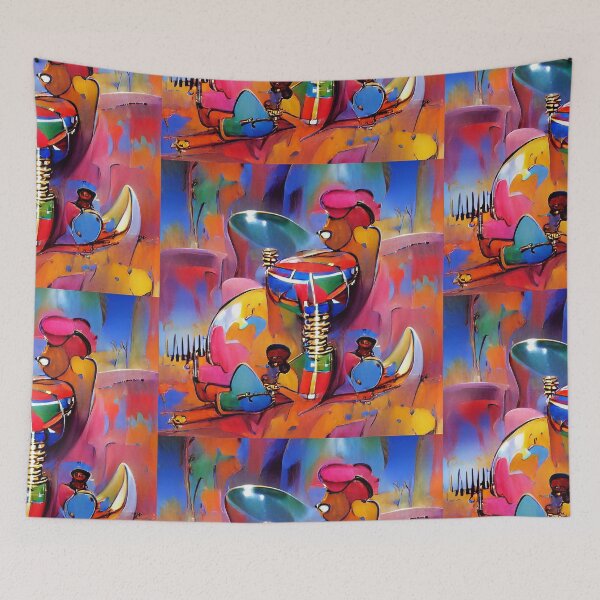 Item preview, African Percussion ~ Colorful Positive Vibes designed and sold by cottonklub.