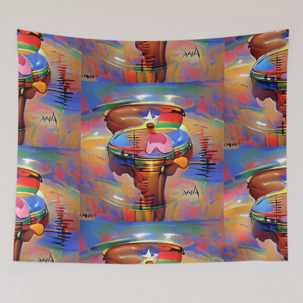 Item preview, African Percussion ~ Colorful Positive Vibes designed and sold by cottonklub.