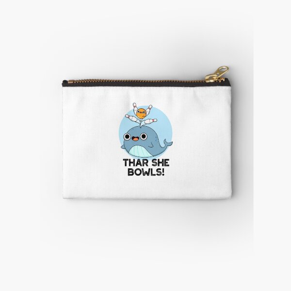 Item preview, Thar She Bowls Funny Whale Bowling Puns  designed and sold by punnybone.