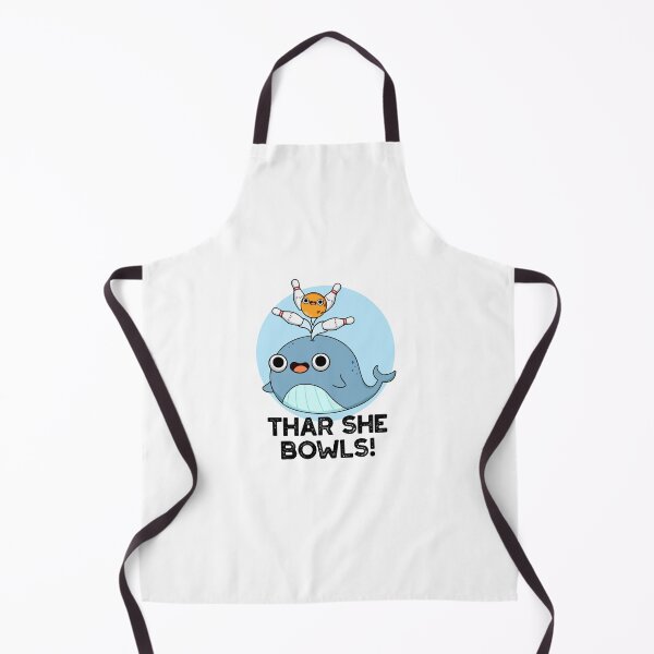 Item preview, Thar She Bowls Funny Whale Bowling Puns designed and sold by punnybone.