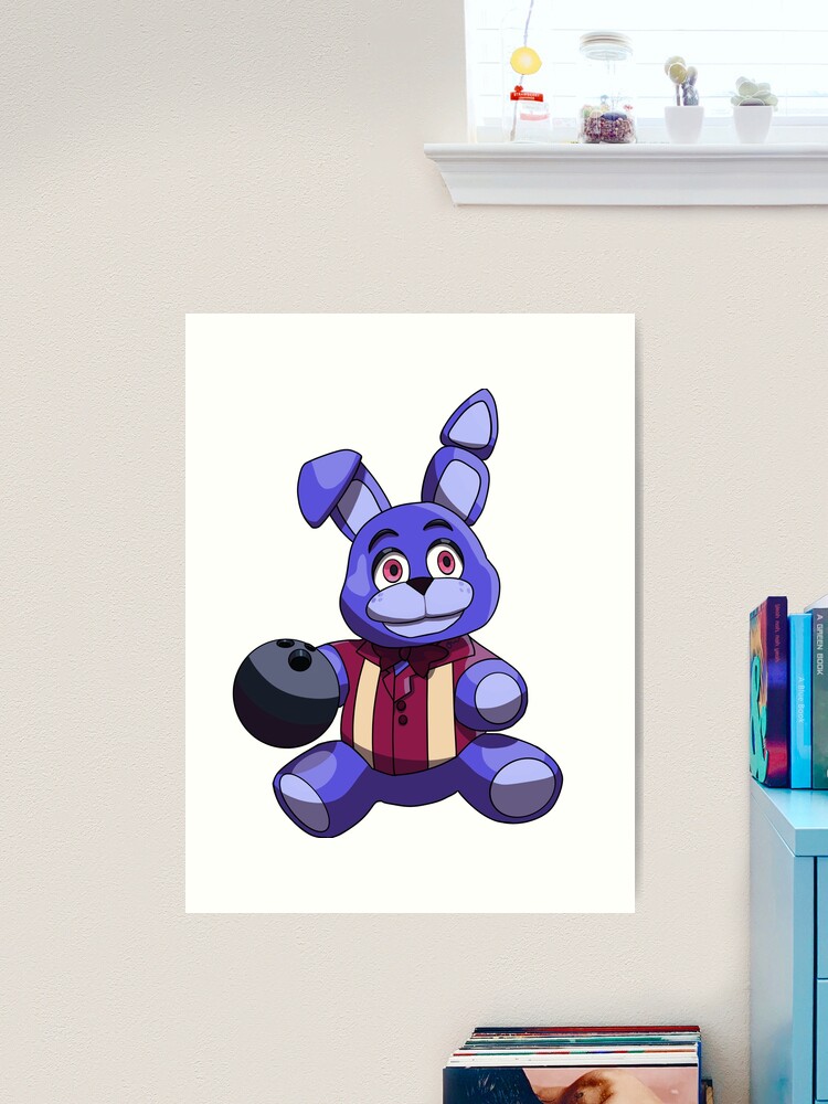 FNAF Bonnie Plushie Art Board Print for Sale by NasheedsCorner