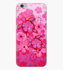 Pink Hibiscus And Honu Turtles iPhone Case