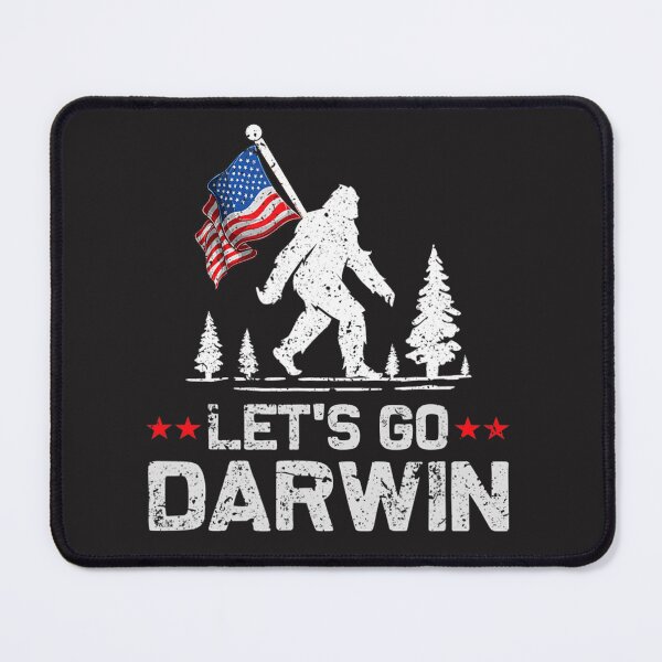 Item preview, Let_s Go Darwin Bigfoot US Flag designed and sold by Ayana Todd.